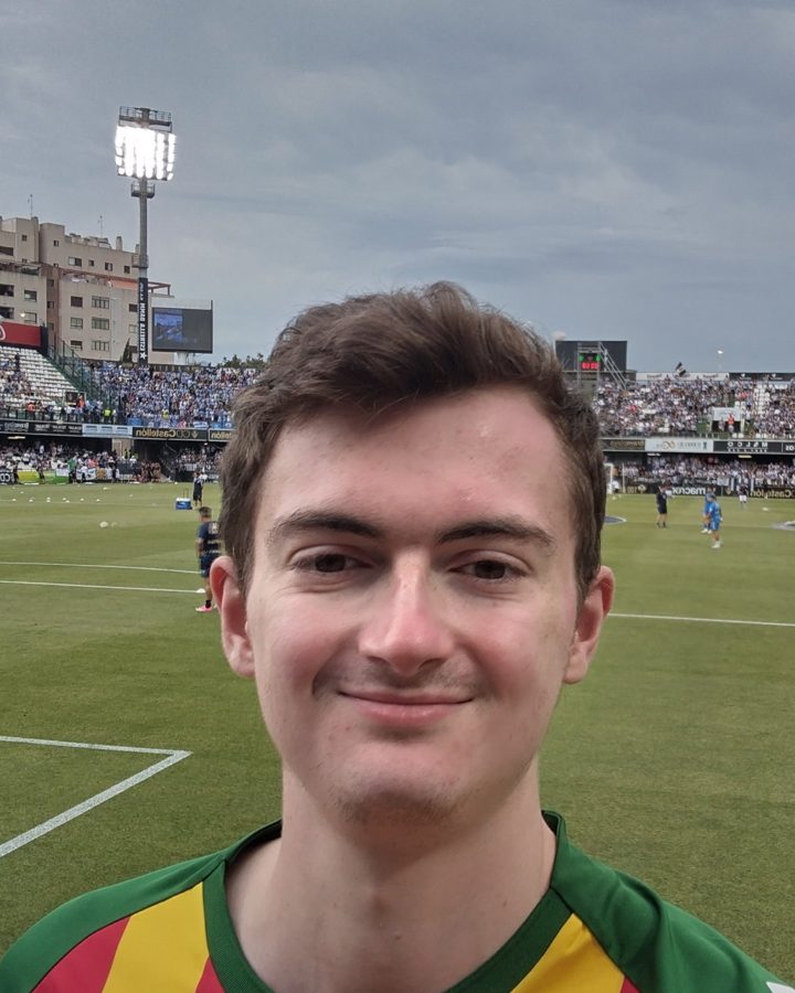 Henry pitchside at a CD Castellón match
